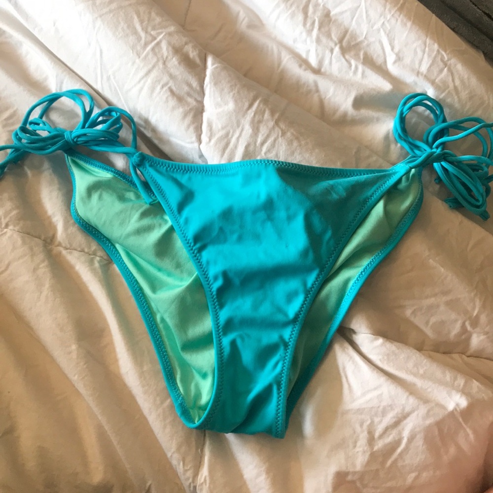 Blue Victoria’s Secret Ruched Bikini